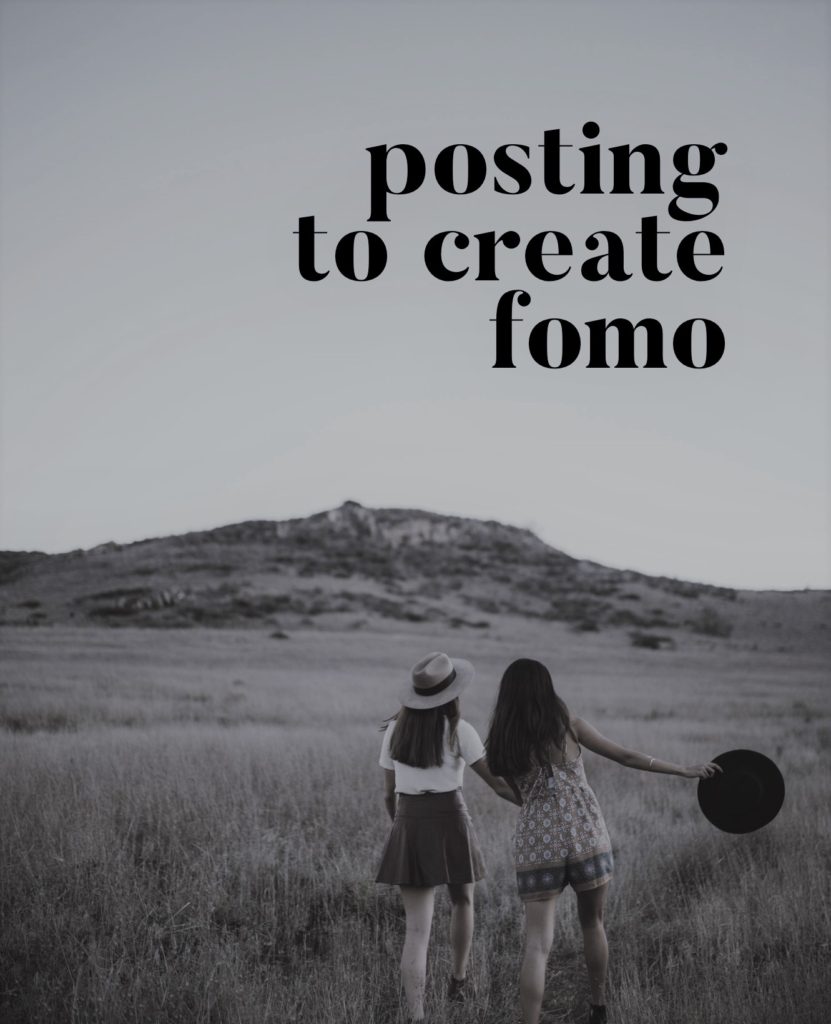 FOMO is the opposite of relishing in the joy of missing out.
